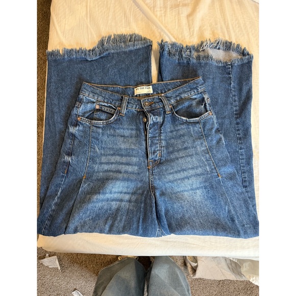 We The Free Pants - We The Free Blue Wide Leg Jeans